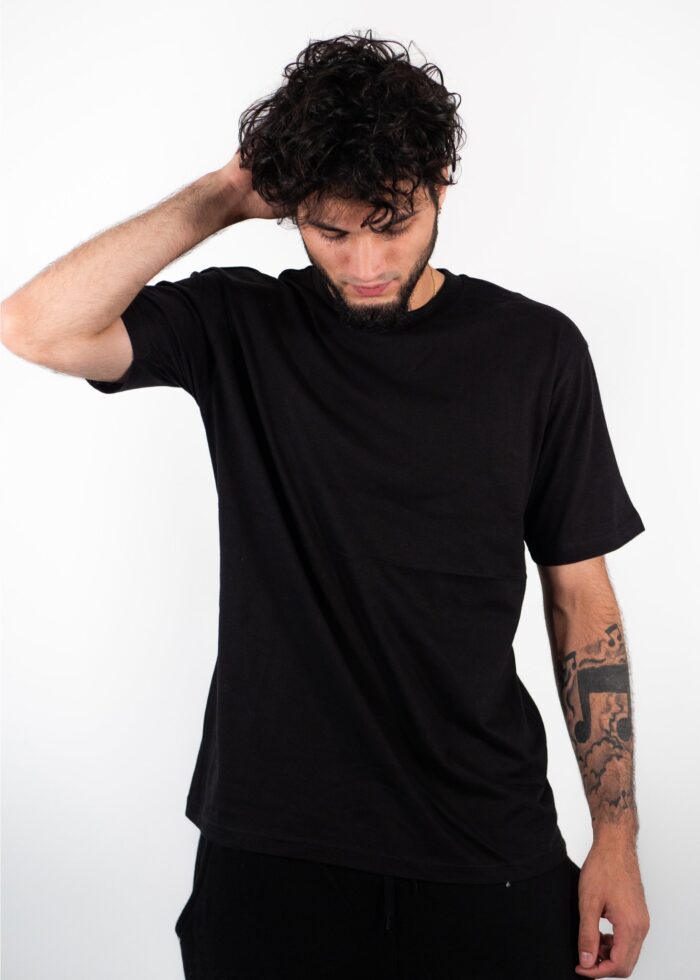 Black 100% Polyester T-Shirt