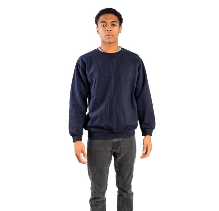 Navy Heavy Blend Fleece Crew-Neck SweatShirt