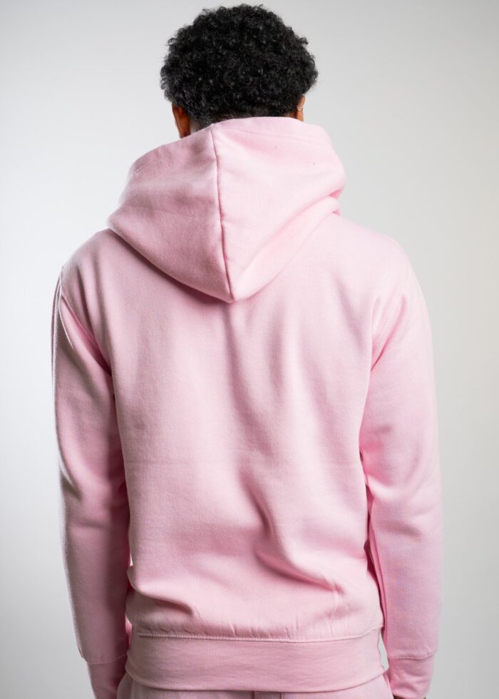 Light Pink Heavy Blend Fleece Hooded SweatShirt - Image 2