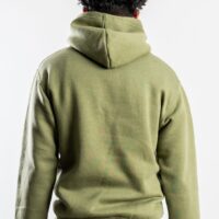 Olive Green Heavy Blend Fleece Hooded SweatShirt - Image 2