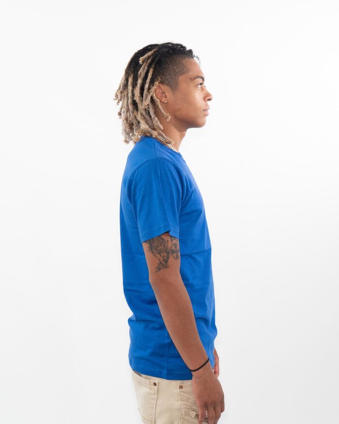 Royal Blue 100% Polyester T-Shirt - Image 3