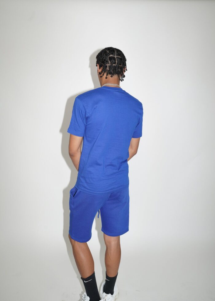 Royal Blue T-Shirt and Short Set - Image 3
