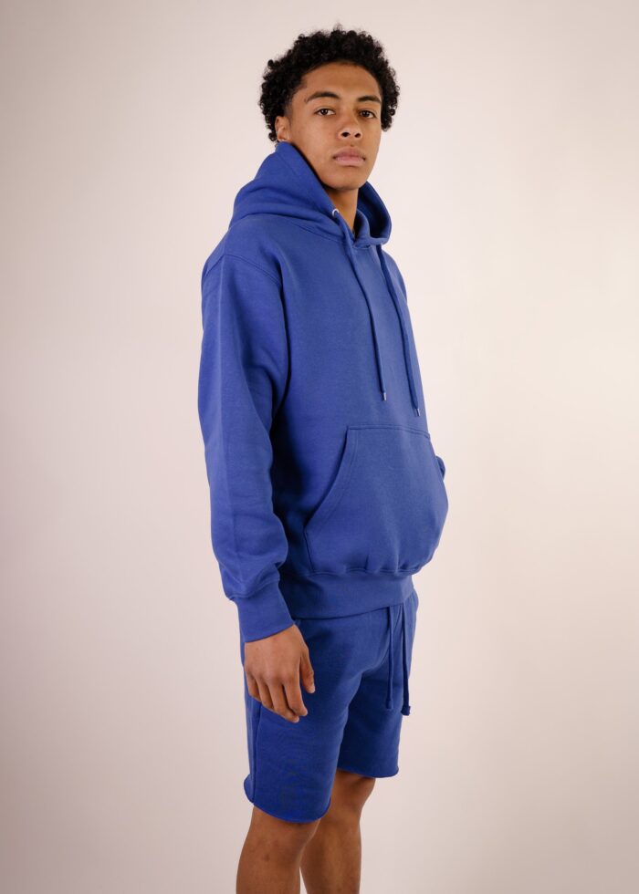 Royal Blue Raw Edge Short Set - Image 2