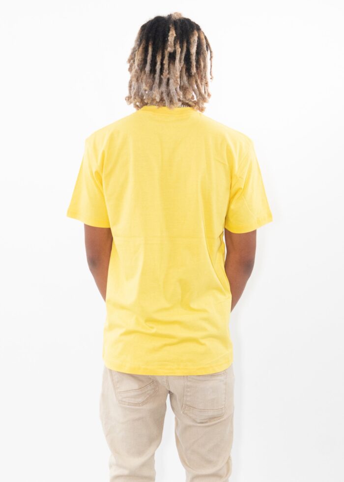 Yellow Combed Cotton T-Shirt - Image 2