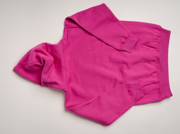 Hot Pink Heavy Blend Kids SweatShirt - Image 2