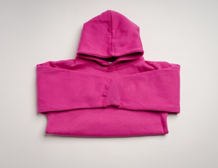 Hot Pink Heavy Blend Kids SweatShirt - Image 3