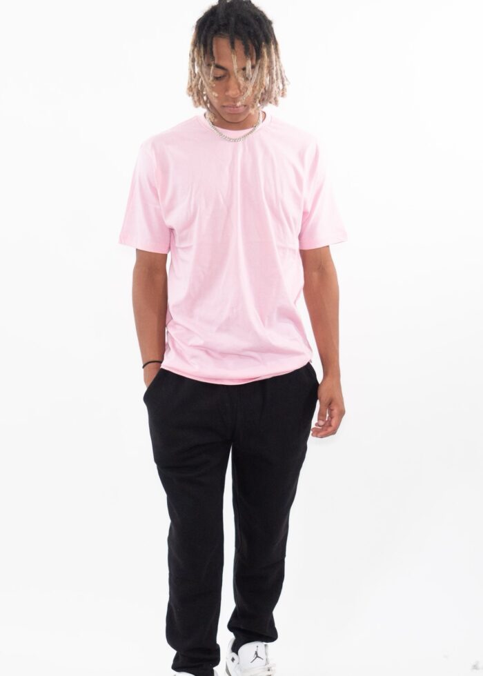 Light Pink 100% Polyester  T-Shirt