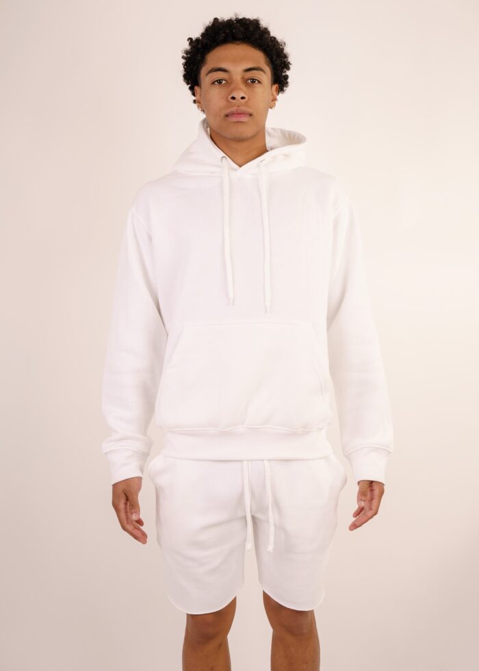 White Raw Edge Short Set
