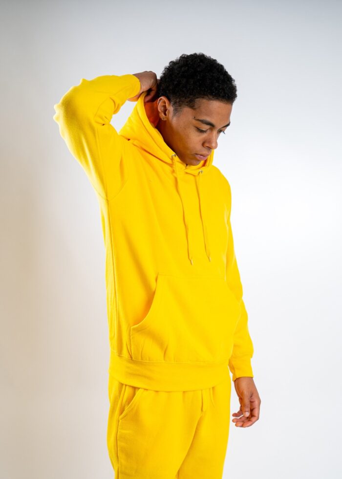 Yellow Heavy Blend Fleece SweatSuit - Image 2