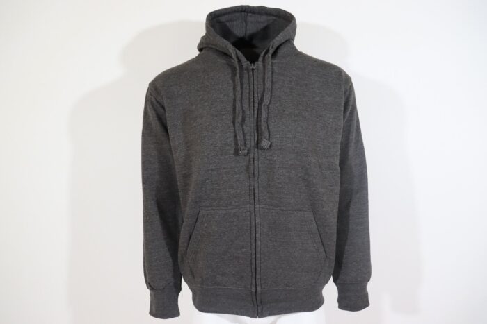 Charcoal Heavy Blend Zip-Up Fleece Hooded SweatShirt