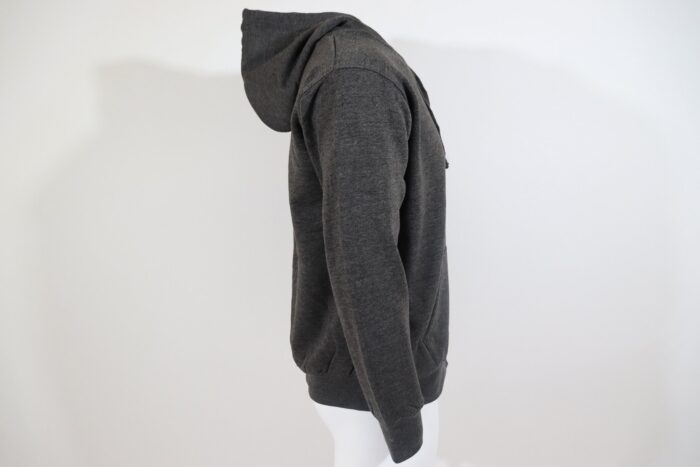 Charcoal Heavy Blend Zip-Up Fleece Hooded SweatShirt - Image 3
